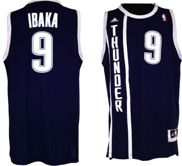  NBA Oklahoma City Thunder 9 Serge Ibaka Swingman Alternate Jersey New for the 2012 13 season